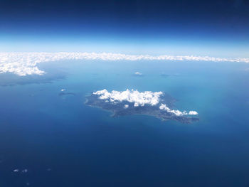 Aerial view of sea
