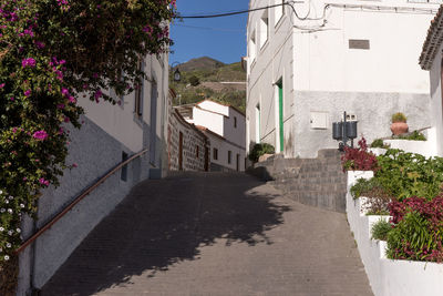 Alley amidst buildings in town