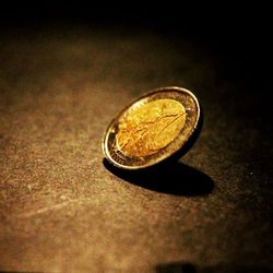 Close-up of object on table