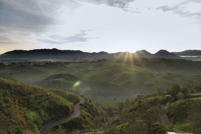 Scenic view of landscape against sky