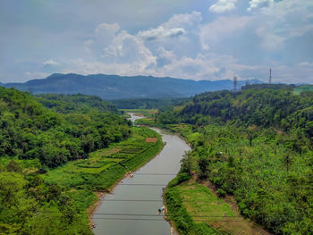 Scenic view of landscape against sky