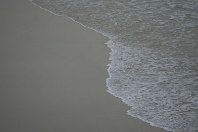 High angle view of beach