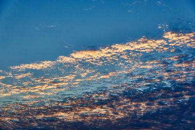 Low angle view of clouds in sky