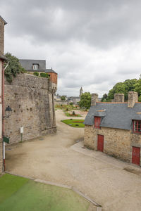 View of historic building against cloudy sky