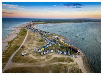 Aerial view of beach