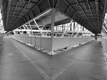 View of railroad station platform