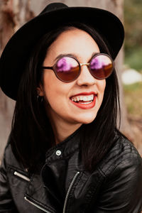 Portrait of smiling woman