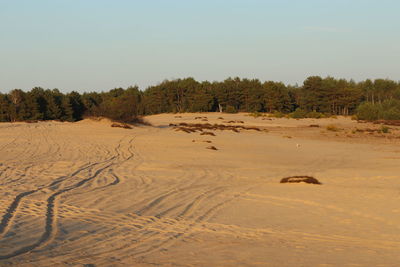 Scenic view of desert against sky