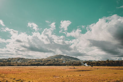 Scenic view of landscape against sky