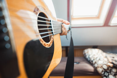 Close-up of guitar