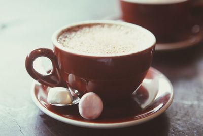 Close-up of coffee cup