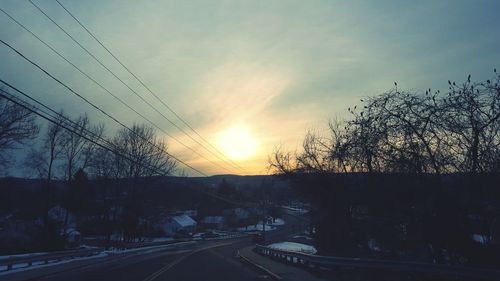 Road at sunset