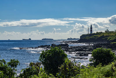 Scenic view of sea against sky