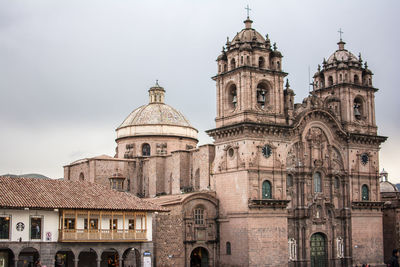 Cathedral of cusco against sky in city