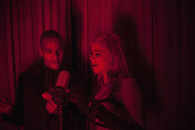 Young couple at home