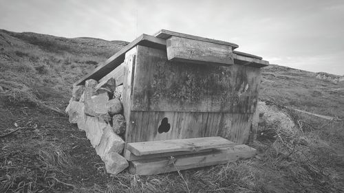 View of damaged building