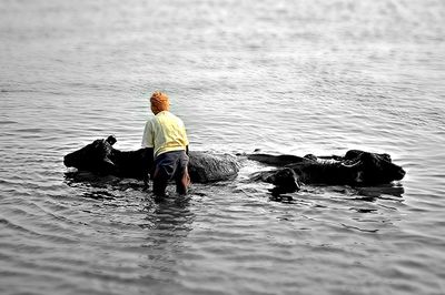 People in water