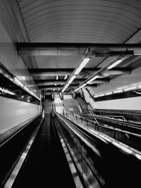 Illuminated underground walkway