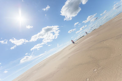 Scenic view of desert against sky