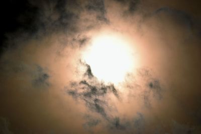 Low angle view of cloudy sky