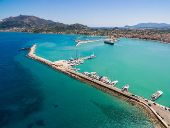 Aerial view of beach