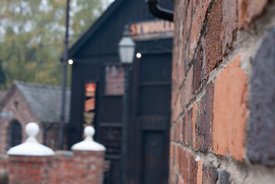 Close-up of wall of old building