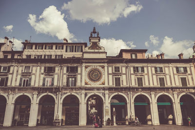 Low angle view of historical building against sky