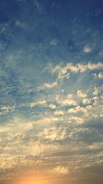 Cloudscape at sunset