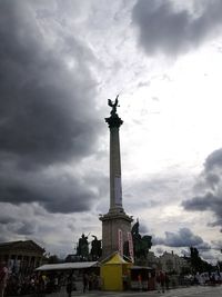 Statue of fountain in city