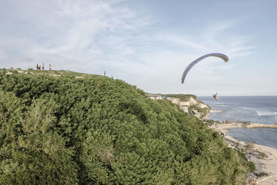 Riug paragliding site in south bali, indonesia