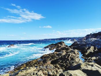 Scenic view of sea against sky