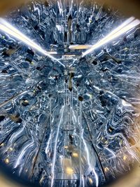 Full frame shot of illuminated lighting equipment