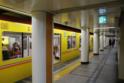 Interior of bus