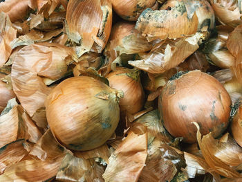 Full frame shot of pumpkins for sale at market