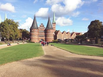View of buildings in city