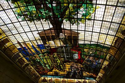 Low angle view of ceiling