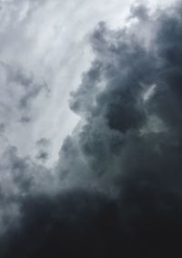 Low angle view of storm clouds in sky