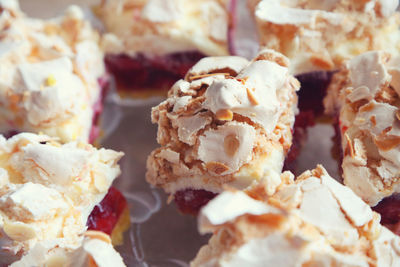 Close-up of sweet homamde cake in plate