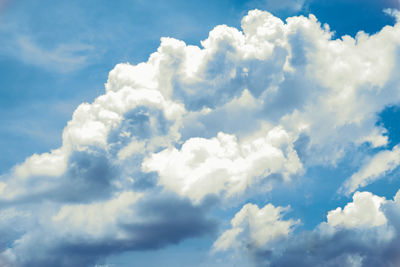 Low angle view of clouds in sky
