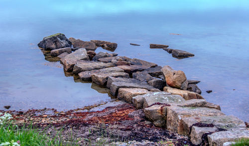 Rocks on beach