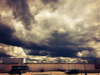 Storm clouds over dramatic sky