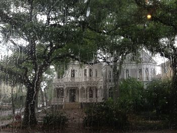 Built structure with trees in background