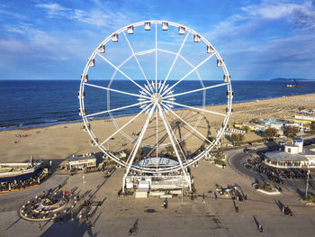 Ferris wheel at beach