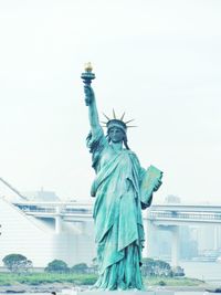 Statue of liberty against clear sky