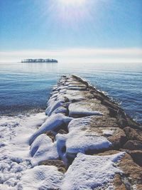 Scenic view of sea against sky