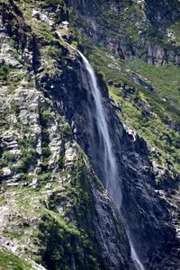 Scenic view of waterfall