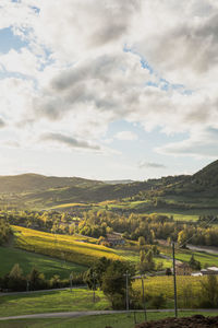 Scenic view of landscape against sky