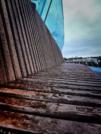 Low angle view of built structure against sky