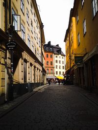 Street leading towards building