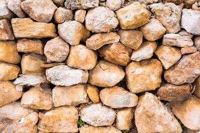 Full frame shot of stones